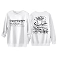 thumbnail image 4 of HNMKIU Sweatshirts for Women Letter Print Round Neck Pullover Top Hoodie for Fall Winter Casual Womens Casual Tops,White,XXL, 4 of 4