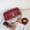 red, variant on Genuine Cowhide Leather Women's Crocodile Embossed Shoulder Bag, Flap Crossbody Satchel Purse