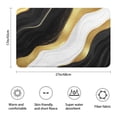 thumbnail image 3 of Black White Gold Marble Pattern Bathroom Rugs Mat,Non Slip Microfiber Bathroom Rug,Rubber Backing,Soft Bathroom Mats for Bathroom Floor,Tub and Shower,17x27in(43x68cm), 3 of 5