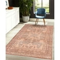 thumbnail image 4 of Boho Decorative Rug, Vintage Look Ethnic Look Pattern of Paisley Details and Bohemian Feels Damask, Quality Carpet for Bedroom Dorm and Living Room, 6 Sizes, Peach and Dark Rust, by Ambesonne, 4 of 4