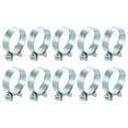 thumbnail image 1 of Unique Bargains 10Pack Mini Fuel Line Pipe Hose Clamp Clip, Adjustable 26-28mm, Zinc Plated, 1 of 5