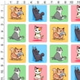 thumbnail image 2 of Kawaii Cute Cats Being Bad Premium Roll Gift Wrap Wrapping Paper, 2 of 4