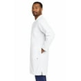 thumbnail image 2 of Personalized Embroidered Long Lab Coat for Men Add Your Name Text Custom Medical Laboratory Coat (White-XL), 2 of 8