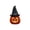 C, variant on Halloween Ceramic Witch Hat Pumpkin Light Up Figurine, Hollow Out Candle Glowing LED Night Light, Spooky Tabletop Decor Statue for Fall, Festive Ornament for Home Shelf Mantel Halloween Party
