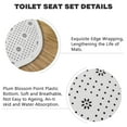 thumbnail image 5 of 16 Piece Floral Flower Bathroom Waterproof Shower Curtain Liner Shower Curtain Sets with 12 Hooks + Bath Mat + Toilet Pedestal Rug + Toilet Seat Lid Cover for Home Decor Gift, 5 of 10