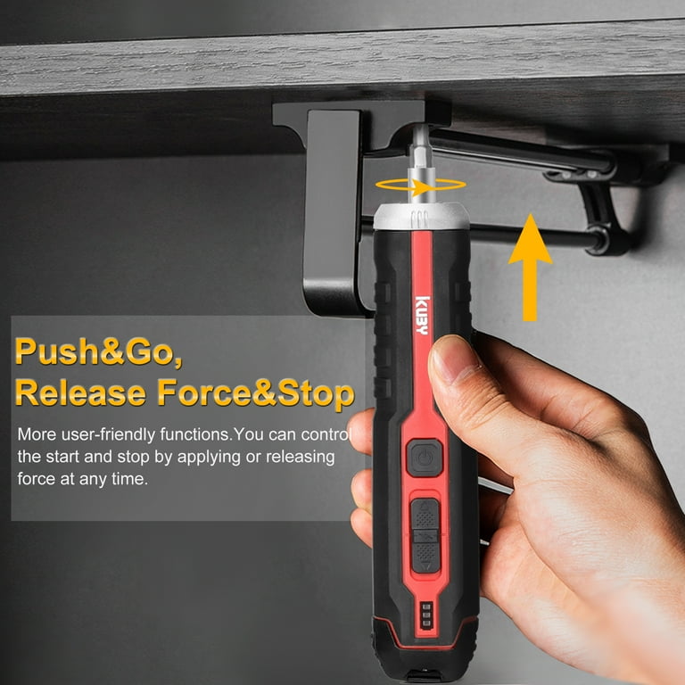 Ikuby Pushdrive Cordless Screwdriver 2000mah Removable Li Ion