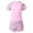 Pink, variant on Gyujnb Sporty Two-Piece Tankini Swimsuit Abstract Print for Swimming Beach (Little Girls, Big Girls),7-9 Years