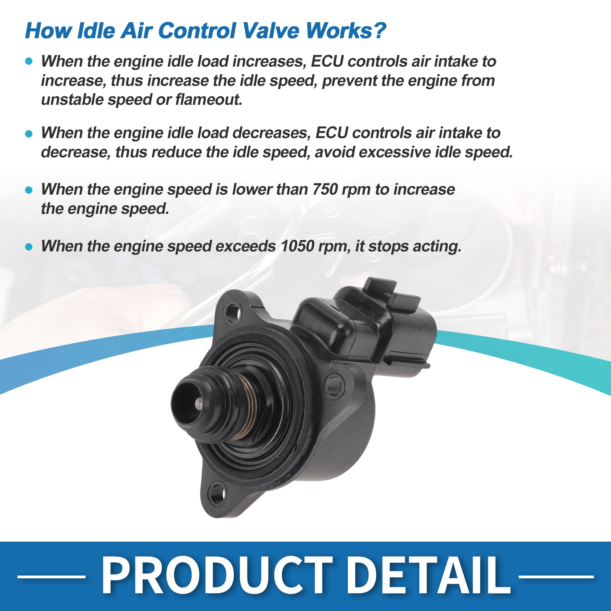 Unique Bargains Car Idle Air Control Valve for Dodge Stratus 2001-2005, for Mitsubishi Lancer 2002-2013 Replace No.MD628319 IACV Idle Motor Idle Air Control Valve
