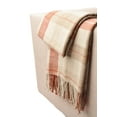 thumbnail image 4 of Buffalo Plaid Blanket Throw With Fringe, Check Pattern, 50x60" Orange Color, 4 of 4