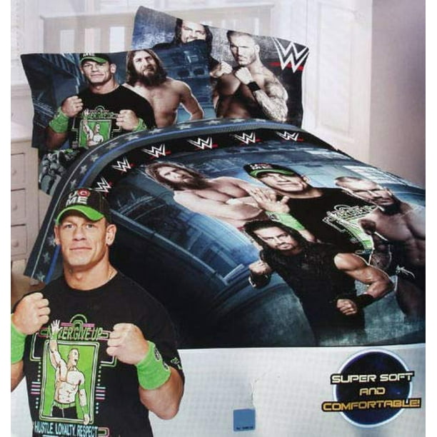 WWE Industrial Strength Full Comforter & Sheet Set (5 Piece Bed in A