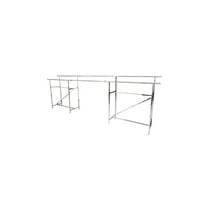 SSWBasics Chrome Tandem Rails for Chrome Double-Rail Clothing Rack with Z-Brace
