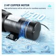 thumbnail image 4 of Swimming Pool Pump , 1.5/2 88-92GPM In/Above Ground Pool Pump w/ Strainer Single/Double Speed High-efficient Circulation ,Amazing Filtration Performance, 4 of 7