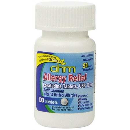 Generic Claritin - Loratadine (10mg) - 100 Tablets