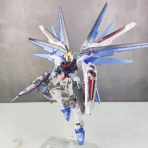 Gundam Assembly Model Assembly Manual Gundam Model Kit Large Class Robot Need to assemble by hand(The height is around 15-20 centimeters)Colorful Freedom (Weapon+Bracket+Color Box Packaging)