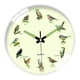 thumbnail image 4 of Reloj de pared fluorescente de 30 cm con motivo de pájaro, silencioso (sin tictac), ideal para el salón. Moderno. Blanco, 4 of 9