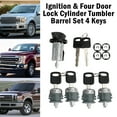 thumbnail image 4 of Ignition & Four Door Lock Cylinder Tumbler Barrel 4 Keys For Ford E Series Van 1997-2020, 4 of 6