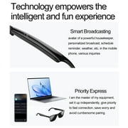 Mingdaln AI Smart Glasses for Men and Women, Smart Glasses with Open-Ear Voice Control & Wireless Bluetooth Calling, Anti-Blue Light, Traveling and Driving