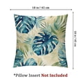 thumbnail image 4 of Acheng Palm Leaves with Lush Branches and Leaves Tropical Jungle Palm Leaves Short Plush Pillowcase Set of 2 White, 4 of 7