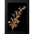 thumbnail image 2 of Loreth, Lanie 13x18 Black Modern Framed Museum Art Print Titled - Golden Leaves on Black III, 2 of 5