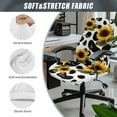 thumbnail image 6 of Xoenoiee Cow Sunflower Print Home Office Chair Covers Stretchable Computer Desk Chair Covers High Back Universal Executive Boss Chair Covers Removable Gaming Chair Cover, Machine Washable, S, 6 of 7