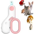 thumbnail image 1 of Hot Professional Cat Dogs Nail Clipper Cutter With Led Light Scissors Dog Grooming Tool Trimmer Pet Nail Clippers Products 2022LED Pink He Qiyong unisex, 1 of 1