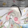 thumbnail image 6 of Easter Cloth Napkins, Spring Bunny Feet Eggs Floral Herb Wooden Plank Washable and Reusable Dinner Napkins Set of 2, Table Napkin for Kitchen Party Birthday Wedding Hotel Housewarming 20"x20", 6 of 9