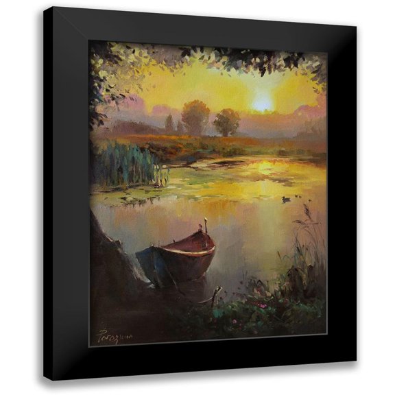 Rogozina, Svetlana 12x14 Black Modern Framed Museum Art Print Titled - Sunset