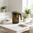 thumbnail image 4 of Large-Capacity Pitcher - High-Temperature Plastic Beverage Jug, Fruit Infuser Tea Pitcher, Dishwasher Safe, Black, JKODE, 4 of 7