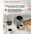 thumbnail image 4 of Instant Solo 2-in-1 Single Serve Coffee Maker for Ground Coffee or K-Cup Pods with 3 Brew Sizes, Grey, 4 of 11