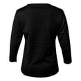 thumbnail image 3 of Youth Boys Cotton Long Sleeve Crew Neck Tee Shirts, Black, Youth Medium, 3 of 7