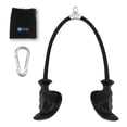 thumbnail image 1 of Cuerda para tríceps HXD-ERGO con asas ergonómicas de 36 pulgadas, color negro, 1 of 6