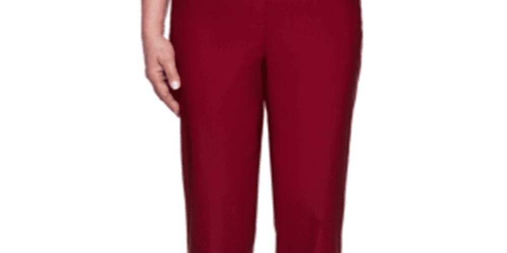 alfred dunner classics pull on straight leg pants
