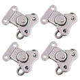 thumbnail image 3 of FONDOTIN Smooth Silver 304 Stainless Steel Butterflies Latches, Easy Install, for Wooden Boxes, 3 of 8