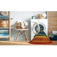 thumbnail image 2 of Ahgly Company Machine Washable Indoor Rectangle Abstract Vermilion Red Area Rugs, 2' x 5', 2 of 7