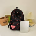 thumbnail image 6 of EDFRWWS Three-piece Cherry Backpack with Lunch Bag & Nylon Backpack (Black), 6 of 9