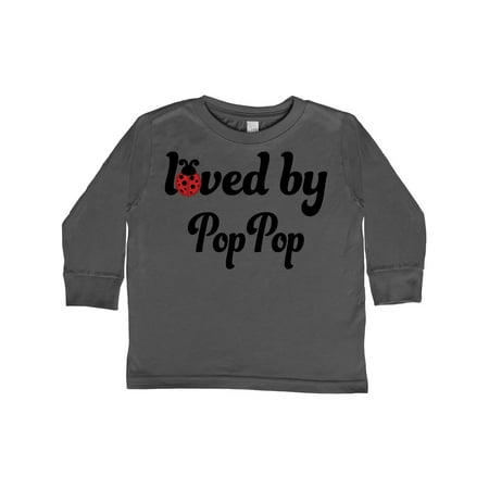 

Inktastic Loved By Pop Pop Gift Toddler Boy or Toddler Girl Long Sleeve T-Shirt