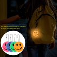 thumbnail image 3 of Reflector de seguridad de 11 Uds., Reflector sonriente de llavero, colgante de Reflector nocturno de 6,5 cm, Reflector de mochila, mochila escolar para niños, mochila para cochecito de bicicleta, 3 of 5