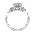 thumbnail image 5 of Oryn Jewelry 1.3 Ct Round Cut Moissanite Ring - 14K White Gold Plated - Multi-Stone Wedding Engagement Jewelry for Women, 5 of 5