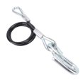 thumbnail image 1 of Trailer Safety Towing Cable S Hook 3500lbs Load Bearing 27.6in Maximum Extension Length Spring Towing Rope RV, 1 of 7