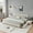 Beige Foam, variant on LHSHID King Chenille Upholstered Bed with Headboard and Drawer, Beige