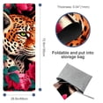 thumbnail image 4 of Rose Leopard Gym Towel with Storage Bag, 72.8"x26.8", Suitable for Yoga, Pilates, Fitness, etc. - Yoga Blanket, Yoga Mat Towel, Yoga Towels, 4 of 6