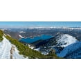 thumbnail image 2 of Zwick, Martin 32x17 Black Ornate Wood Framed with Double Matting Museum Art Print Titled - View towards lake Walchensee and Karwendel mountain range-View from Mt-Herzogstand near lake Walche, 2 of 4