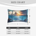 thumbnail image 2 of Salouo Ocean View Bedroom Print Print Pillow Case Cover,Wrinkle-Free Bed Pillow Cover Pack of 1 Home Decor Fade-Resistant and Stain-Resistant ,Pillows Not Included -14"x20", 2 of 8