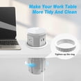 thumbnail image 2 of Automatic Pop Up Outlet, 4.33 inch Pop Up Outlet for Countertop with 15W Wireless Charger 3 AC Plug 1 USB-A 1 USB-C Hidden Outlet 5 FT Cord for for Kitchen/Home/Office (White), 2 of 7