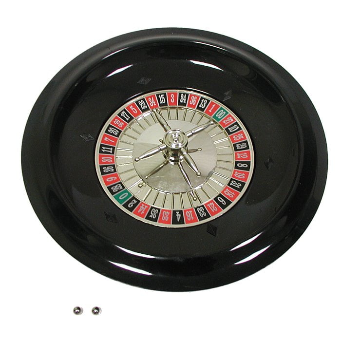 LARGE 16 INCH ROULETTE WHEEL WITH BALLS 