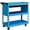 Blue, variant on HOMCOM Rolling Tool Cart with Wheels Storage Trays for Garage Warehouse Red