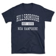 thumbnail image 1 of Hillsborough New Hampshire Classic Established Men's Cotton T-Shirt, 1 of 1