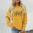 thumbnail image 4 of Fall Sweatshirts for Women 2025 Long Sleeve Crewneck Loose Fit Letter Graphic Sweatshirt Pullover Tops, 4 of 5