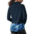 thumbnail image 2 of Women's MSX by Michael Strahan Navy Dallas Cowboys Grace Raglan Full-Zip Running Jacket, 2 of 4