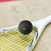 NUOLUX 1Set Squash Ball for Training and Exercise in Black Rubber for All Levels